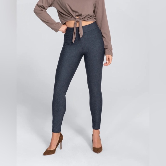 Honeylove NWT EverReady Pant Medium Stormy Blue casual pull-on pants slimming - Picture 14 of 14